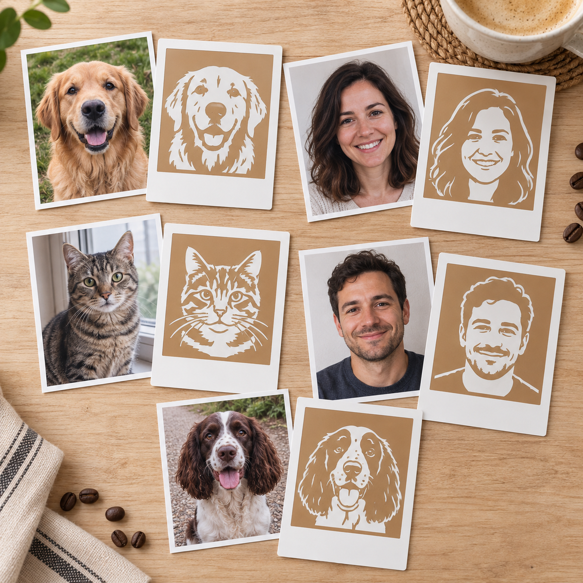 Put your own photos on it - 5 custom stencils